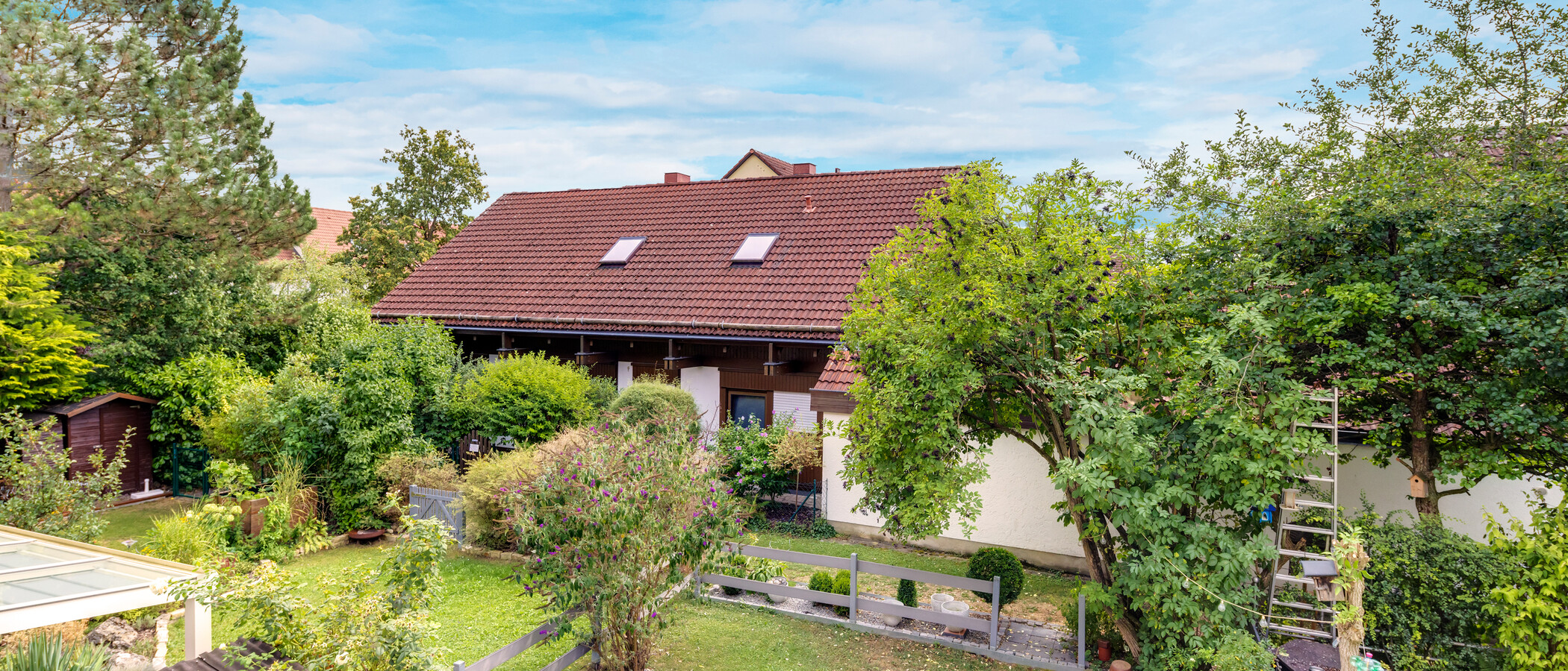 maison mitoyenne placée au milieu de la rangée Garching 02 vue 13131