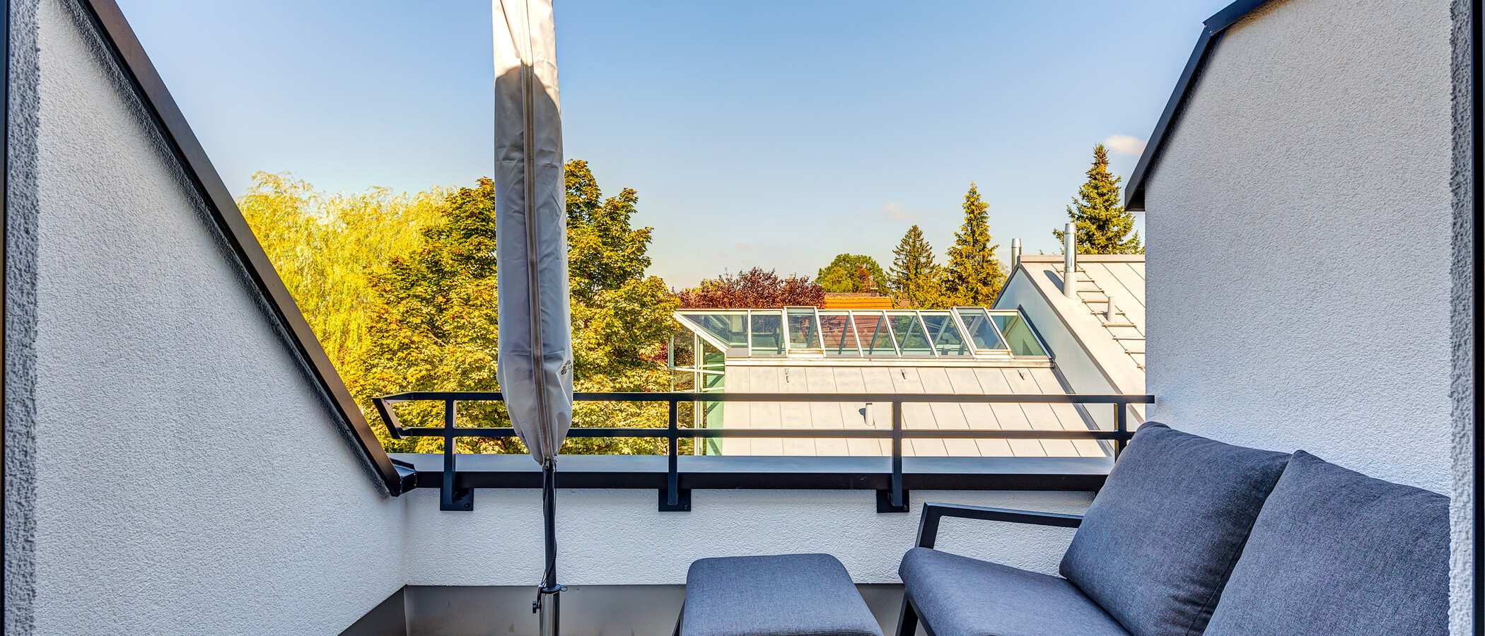 appartement sous les toits München Trudering 01 terrasse sur le toit 13137