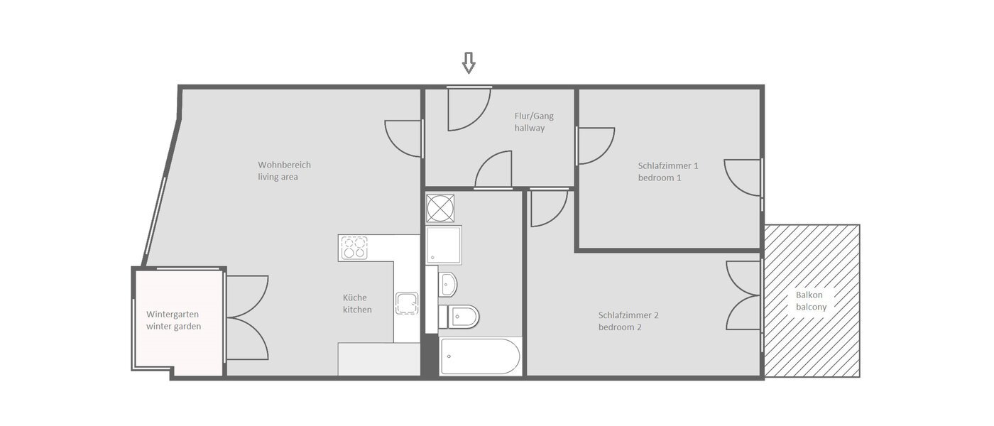 appartement München Ludwigsvorstadt 01 plan d'étage 13139