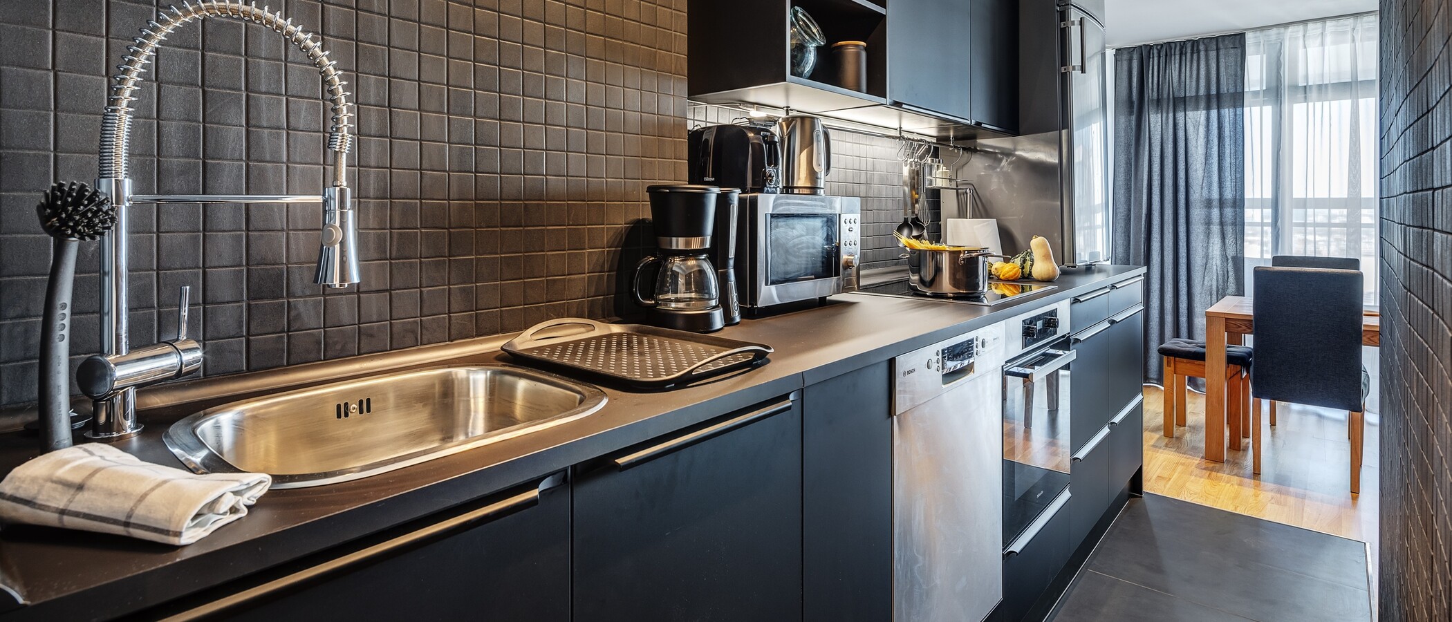 appartement style maisonnette München Olympiadorf 01 cuisine 13150
