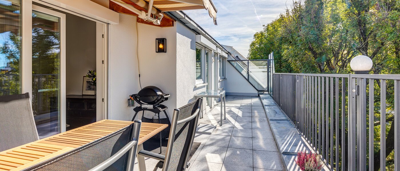 appartement München Berg am Laim 01 terrasse sur le toit 13179