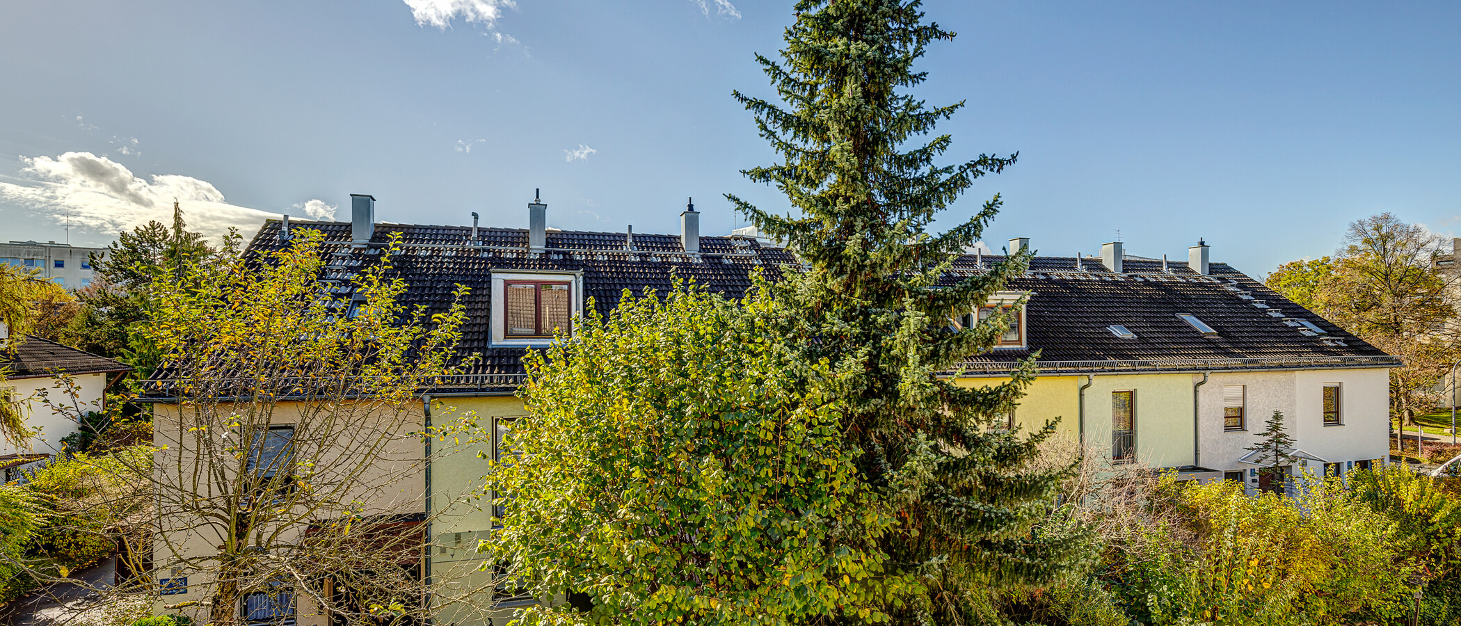 dernière maison de la rangée de maisons mitoyennes München Pasing 02 vue 13218