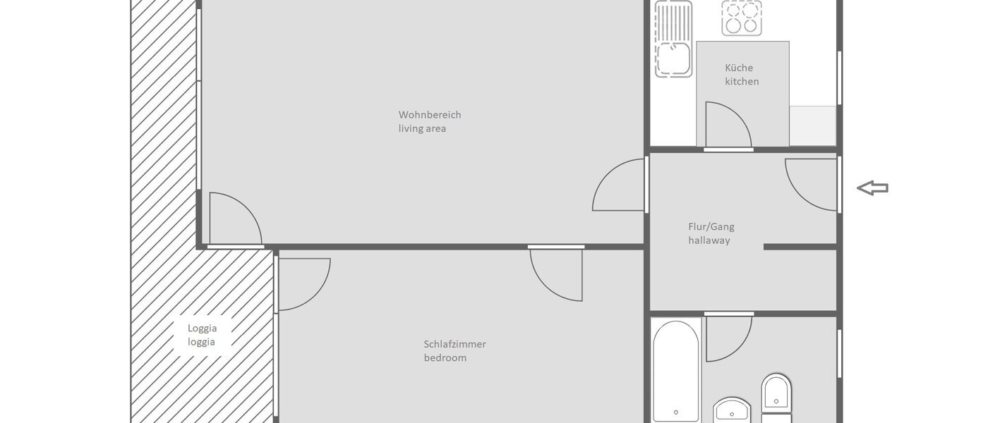 appartement München Bogenhausen 01 plan d'étage 13259