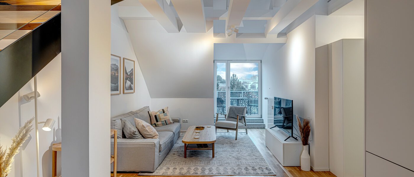 appartement style maisonnette München Giesing 03 pièce à vivre 13263