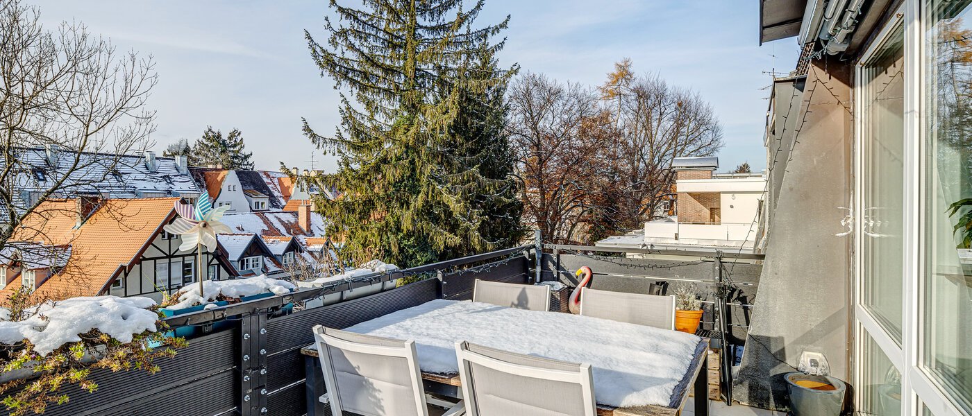 appartement München Nymphenburg 01 terrasse sur le toit 13273