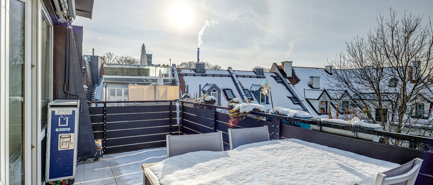 appartement München Nymphenburg 03 terrasse sur le toit 13273