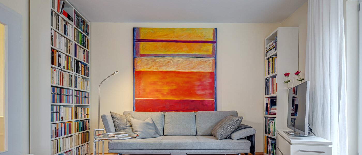 appartement avec terrasse sur le toit München Moosach 02 pièce à vivre 13292