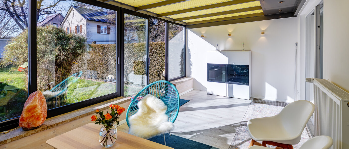 maison mitoyenne placée au milieu de la rangée München Obersendling 02 salon d´hiver 13312