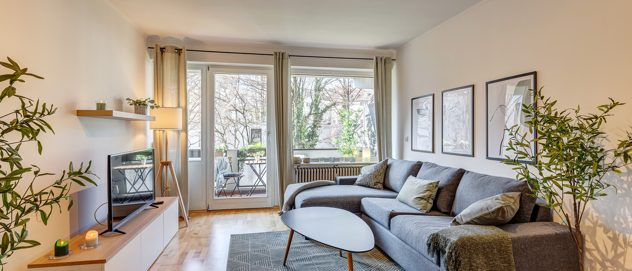 appartement München Neuhausen 01 pièce à vivre 13344