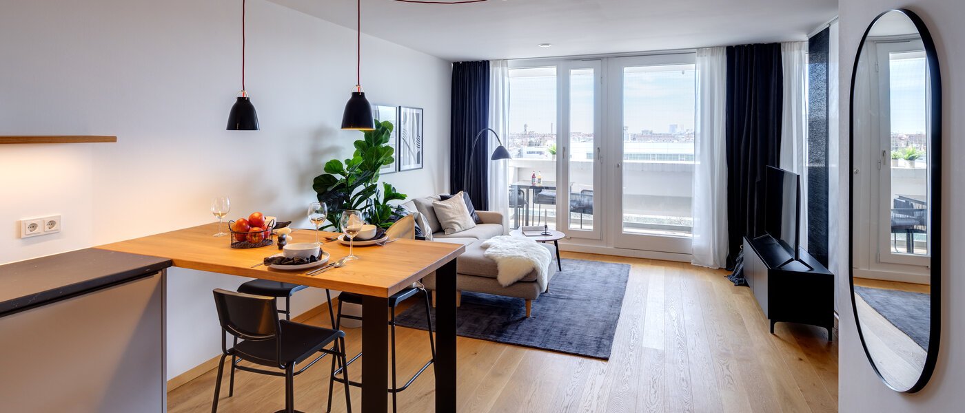 appartement München Olympiadorf 02 pièce à vivre 13379