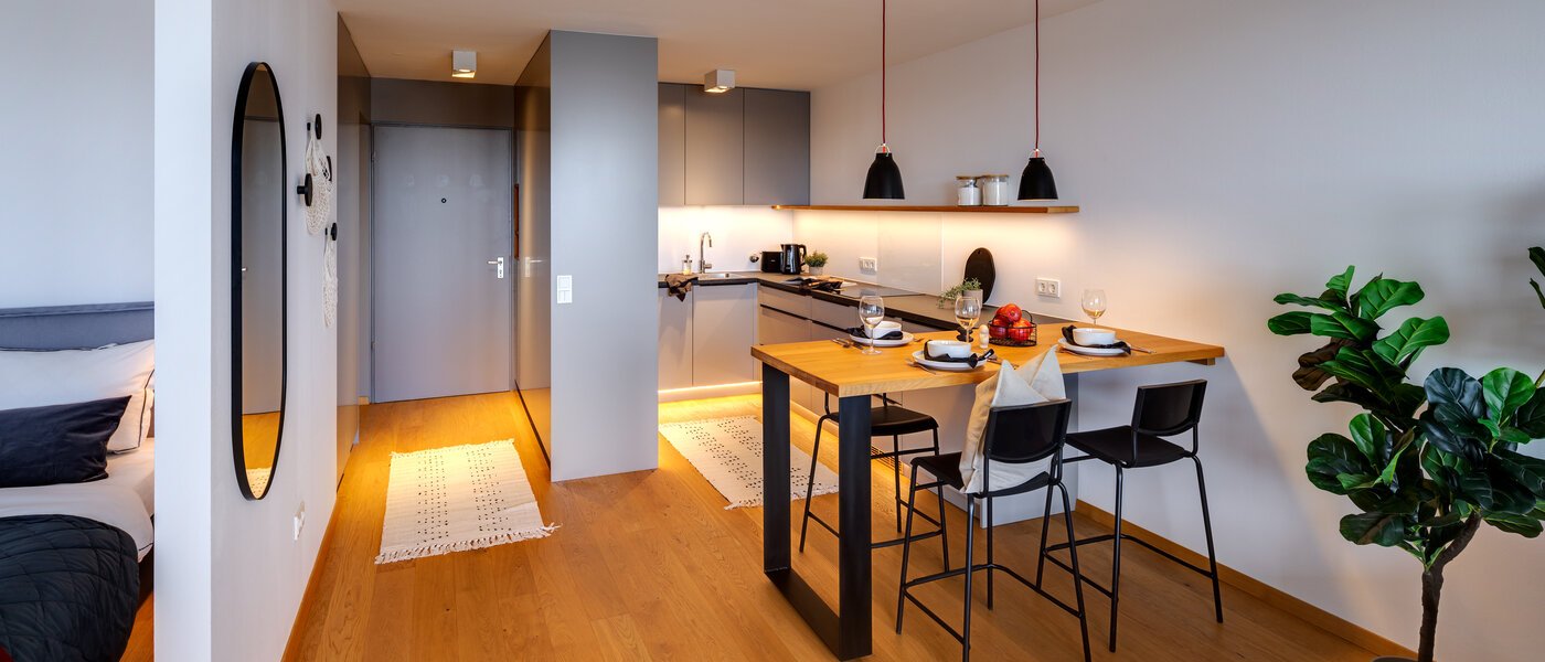 appartement München Olympiadorf 04 pièce à vivre 13379