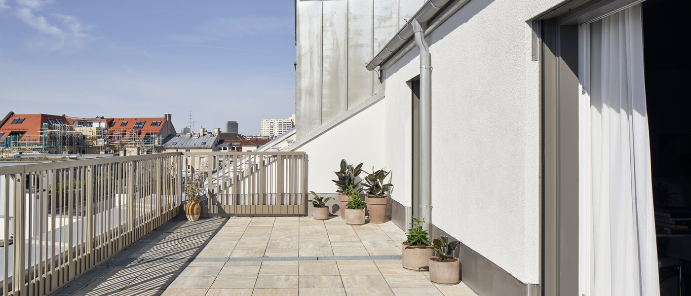 studio München Ludwigsvorstadt 02 terrasse sur le toit 13385