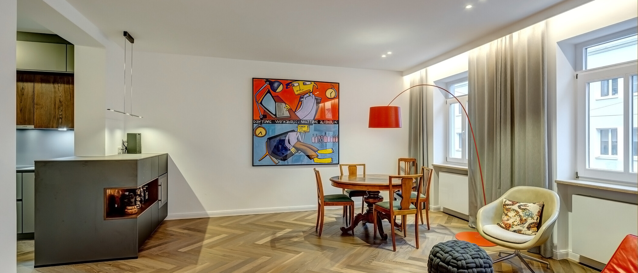 appartement München Glockenbachviertel 01 pièce à vivre 13391
