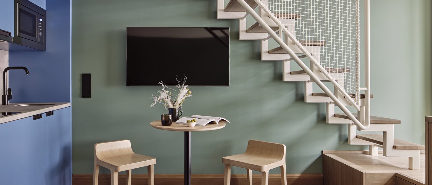 appartement style maisonnette München Obersendling 09 pièce à vivre 13394