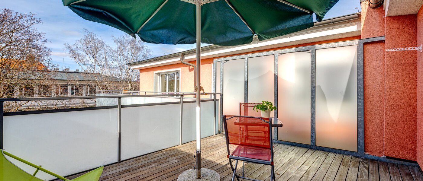 appartement München Maxvorstadt - Westen 04 terrasse sur le toit 13405