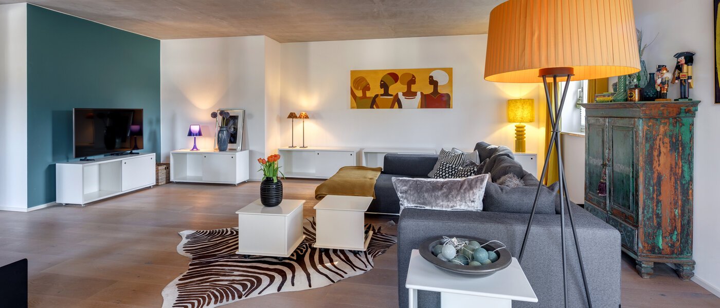 mansardé München Solln 05 salle de séjour 13410