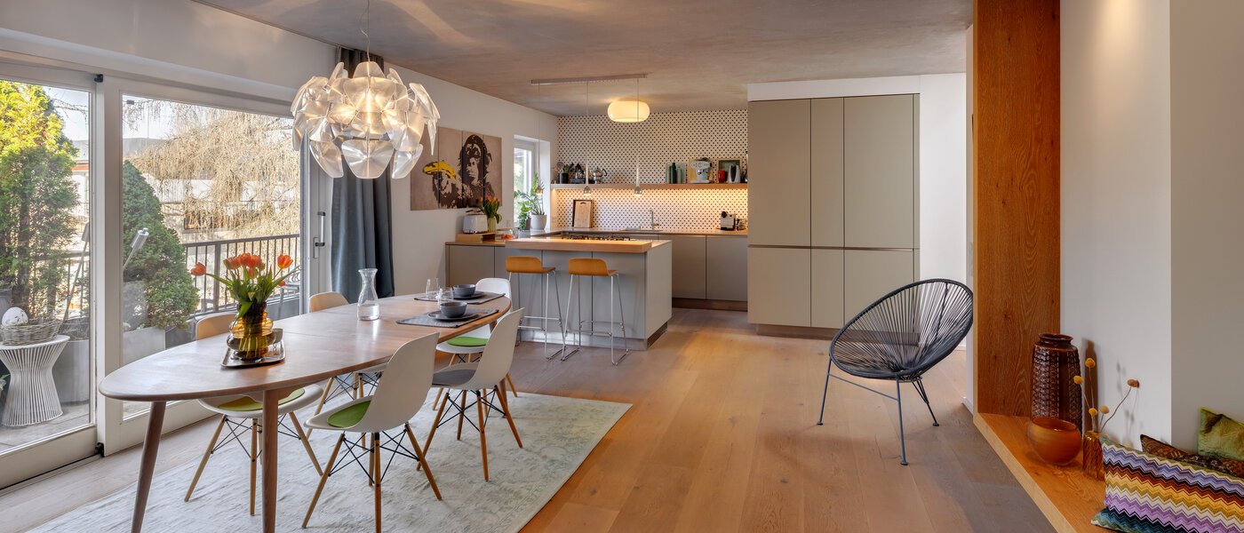 mansardé München Solln 01 salle à manger 13410