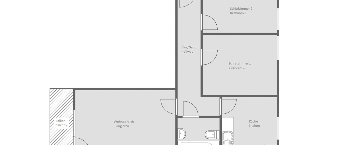 appartement München Aubing 01 plan d'étage 13422