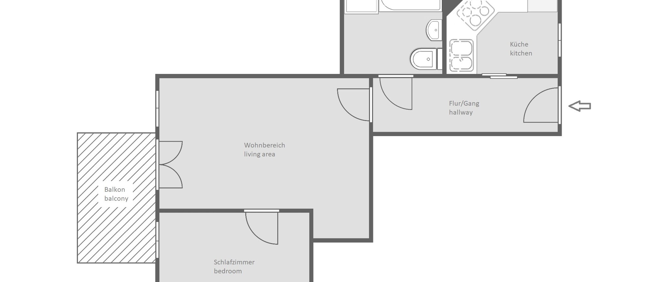 appartement München Messestadt Riem 01 plan d'étage 13423