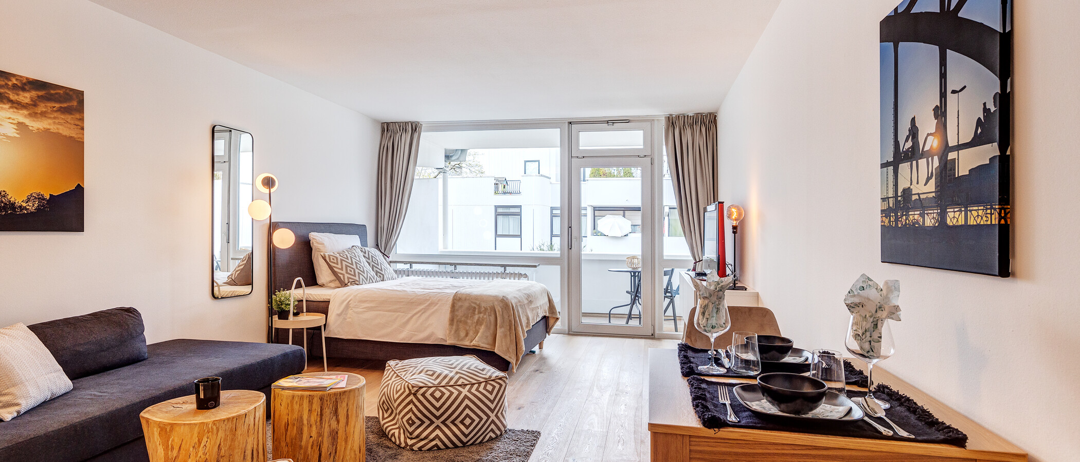 appartement München Bogenhausen 01 pièce à vivre 13429