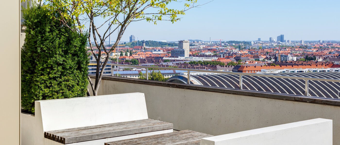 appartement München Nymphenburg 02 terrasse commune  13432