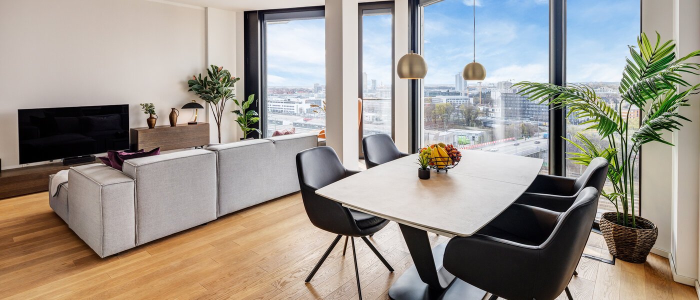 appartement München Nymphenburg 01 pièce à vivre 13432