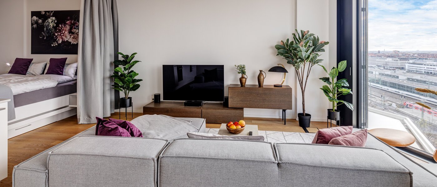 appartement München Nymphenburg 06 pièce à vivre 13432