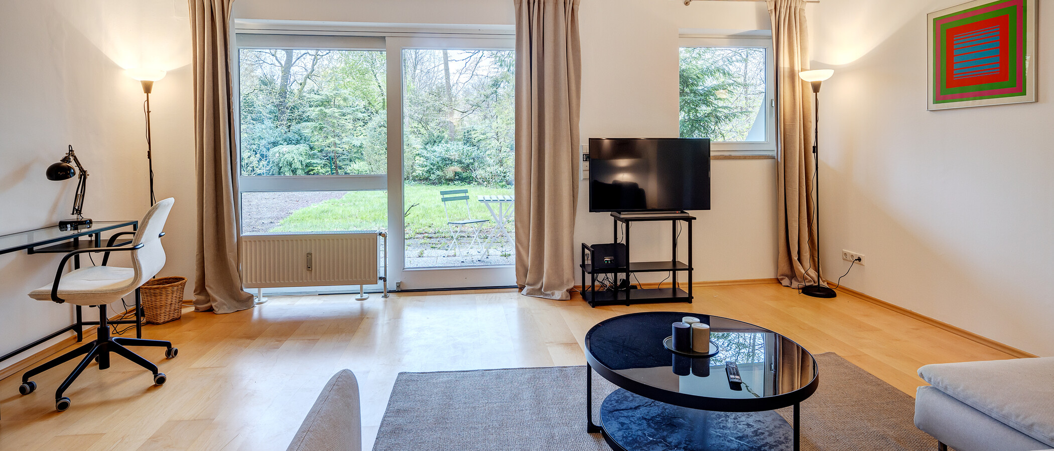 appartement München Schwabing - Alte Heide 02 pièce à vivre 13448