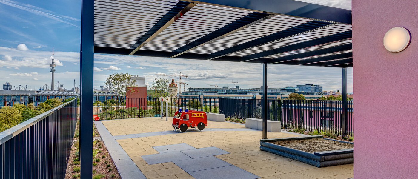 appartement München Moosach 03 terrasse commune  13450