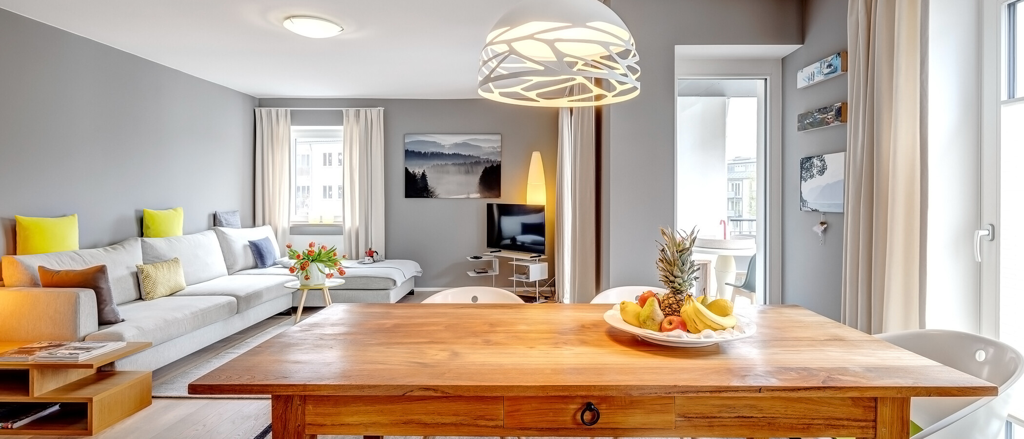 appartement München Nymphenburg 01 pièce à vivre 13454
