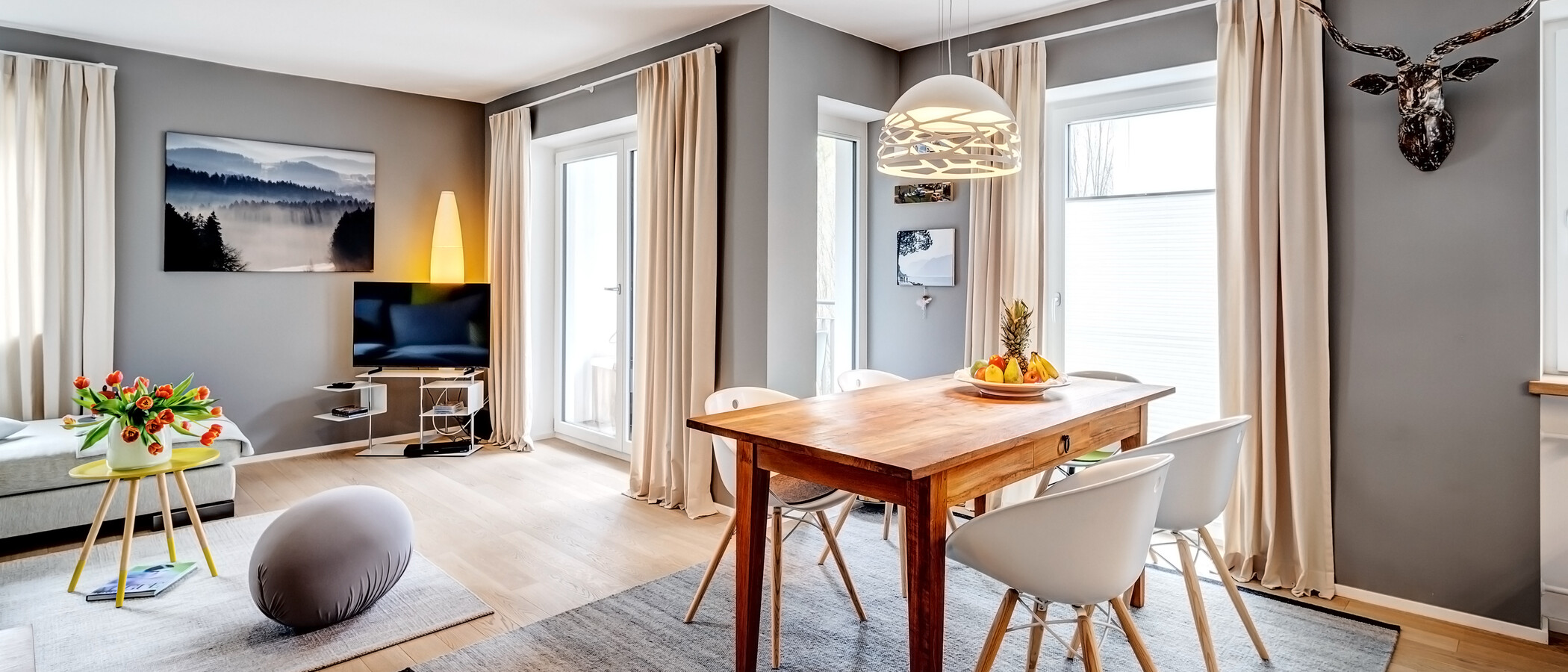 appartement München Nymphenburg 05 pièce à vivre 13454