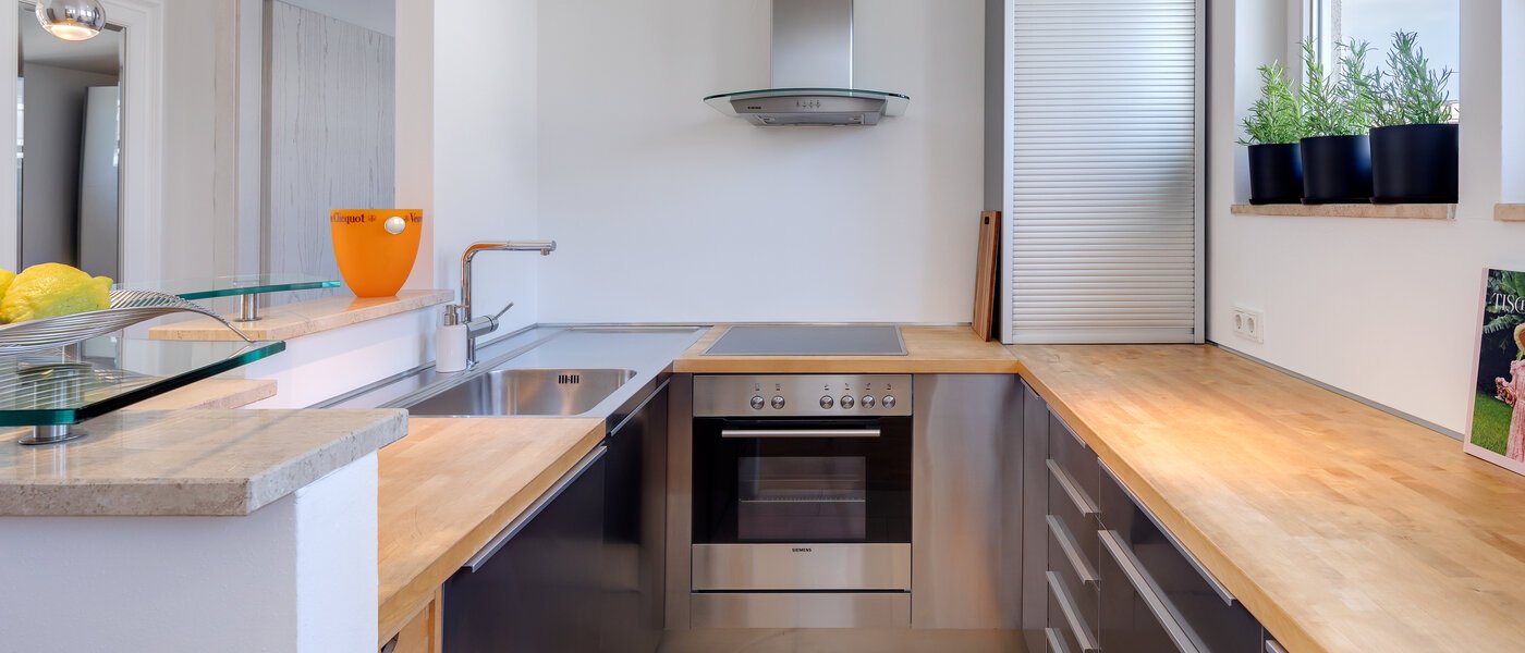 appartement avec terrasse sur le toit München Maxvorstadt - Westen 01 cuisine 13461