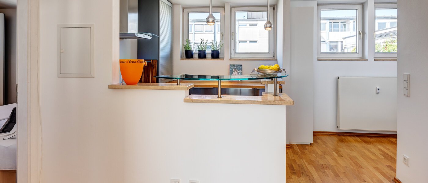 appartement avec terrasse sur le toit München Maxvorstadt - Westen 03 cuisine 13461