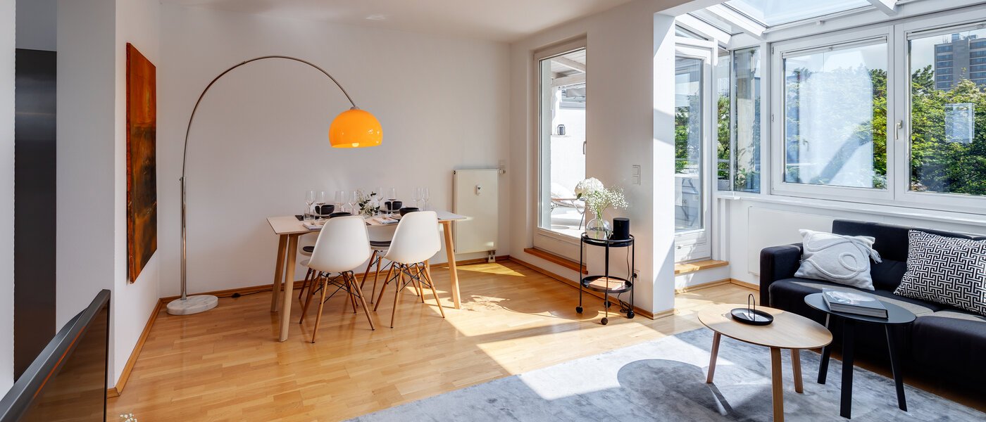 appartement avec terrasse sur le toit München Maxvorstadt - Westen 03 pièce à vivre 13461