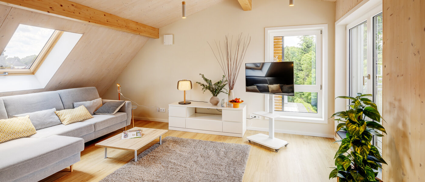 appartement sous les toits München Berg am Laim 01 pièce à vivre 13504