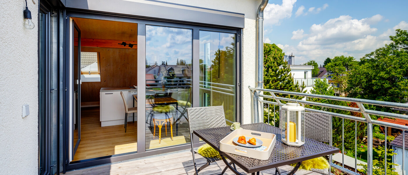 appartement sous les toits München Berg am Laim 01 2ième terrasse sur le toit  13504