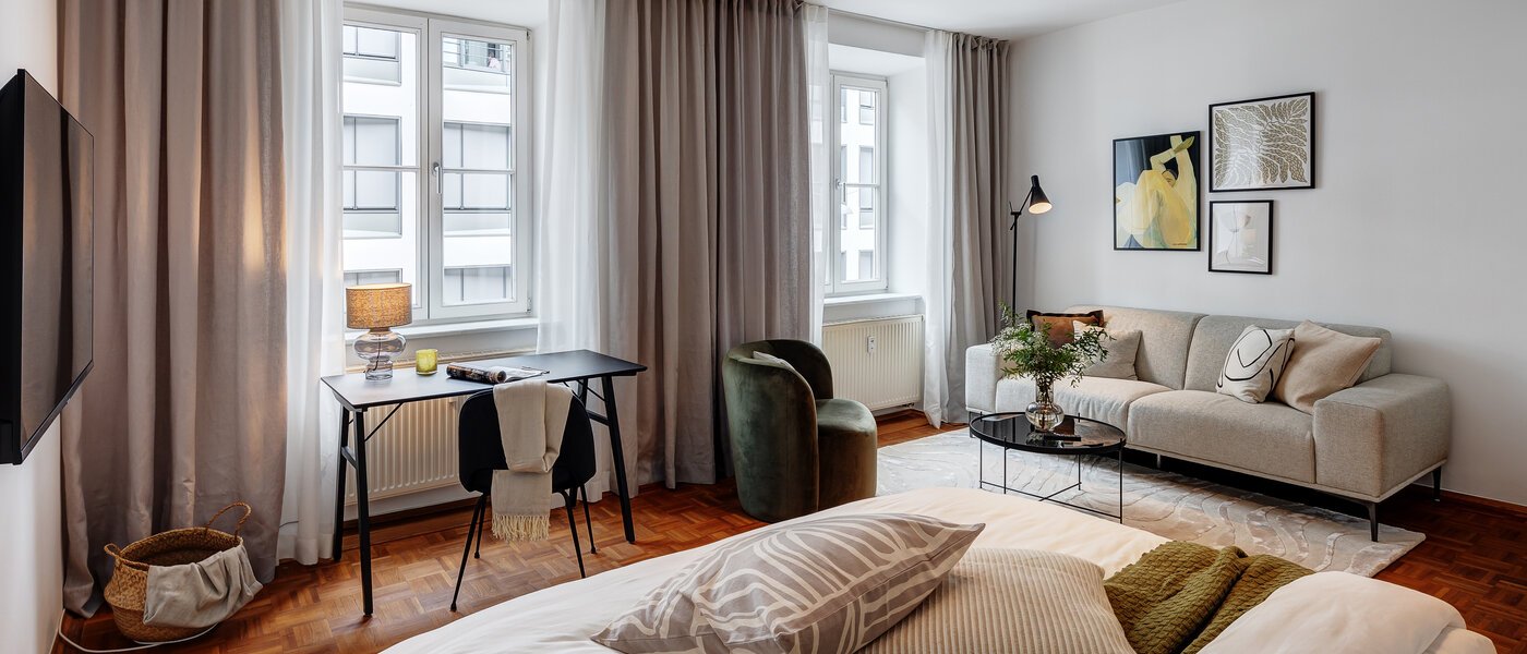 appartement München Lehel 01 pièce à vivre 13583