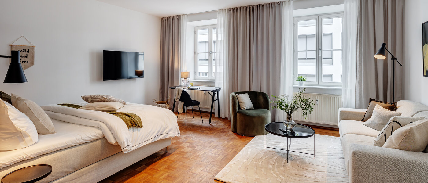 appartement München Lehel 02 pièce à vivre 13583