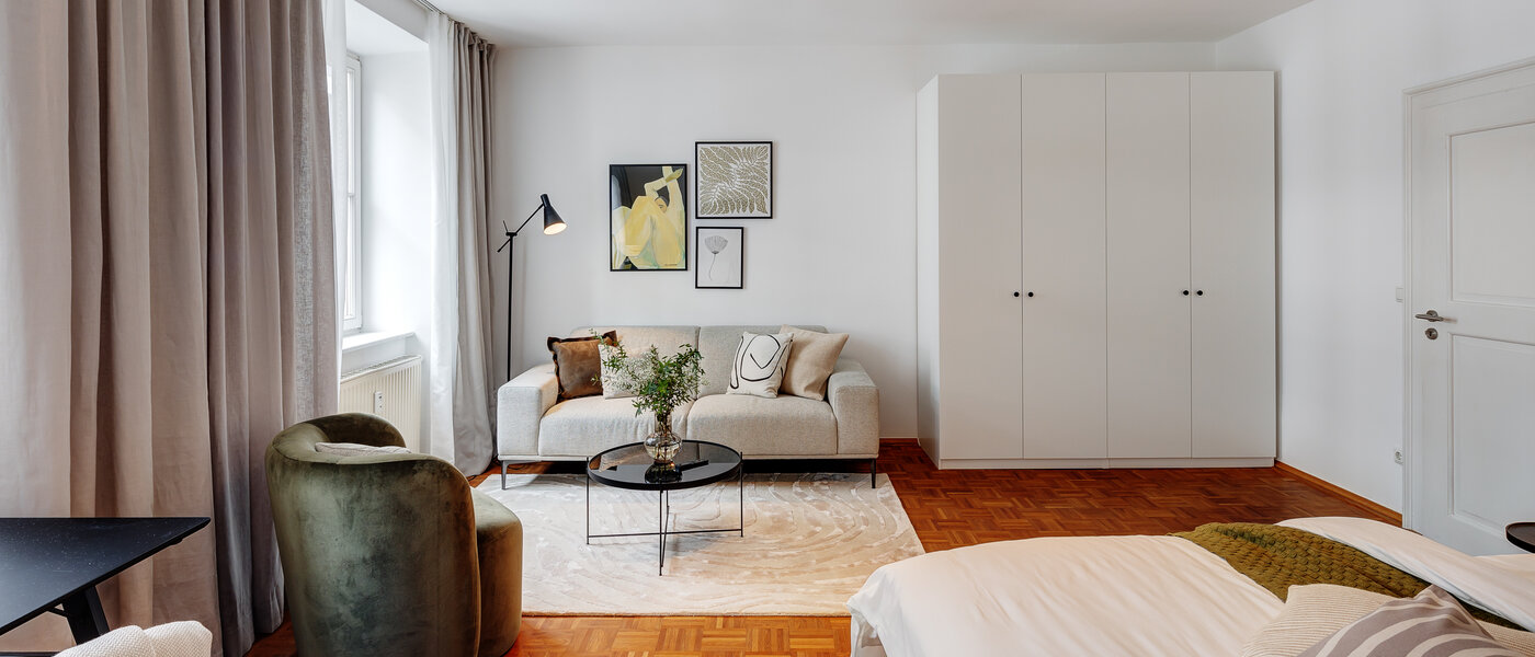 appartement München Lehel 04 pièce à vivre 13583