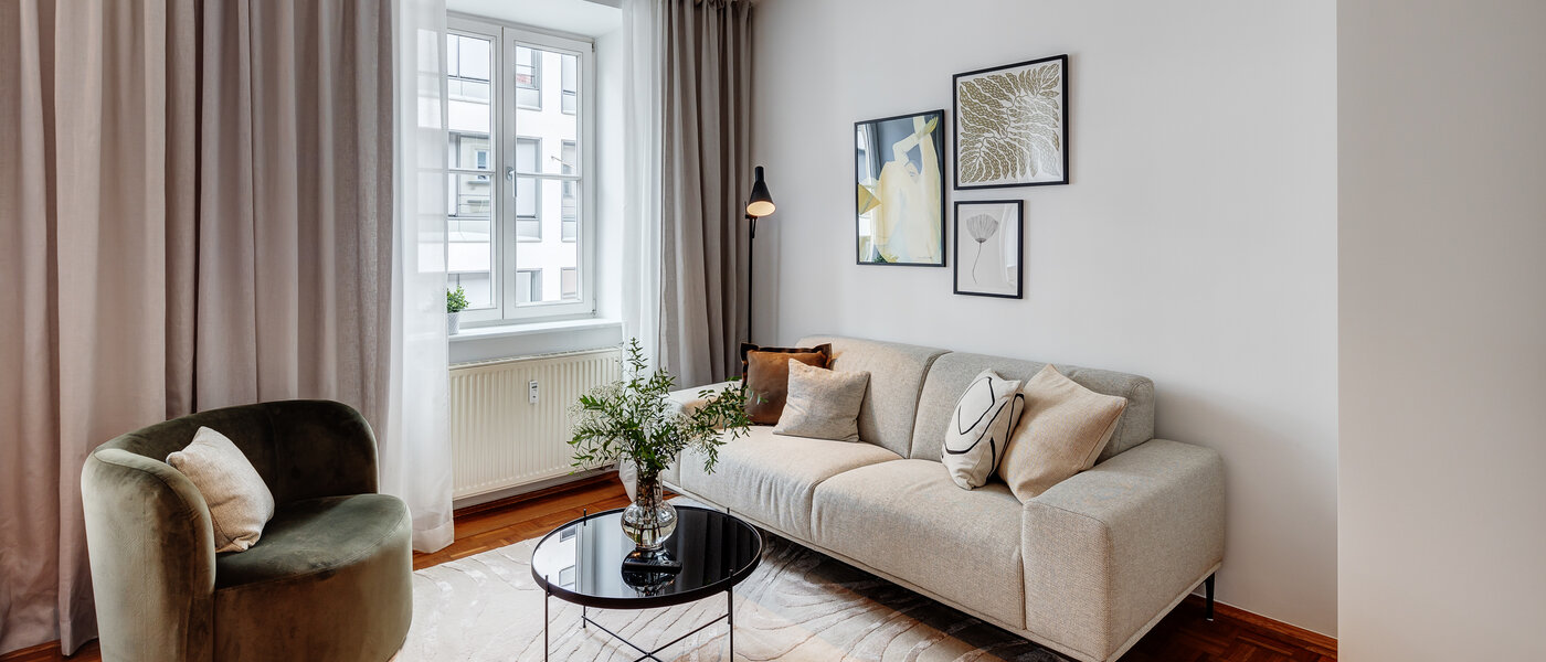 appartement München Lehel 05 pièce à vivre 13583