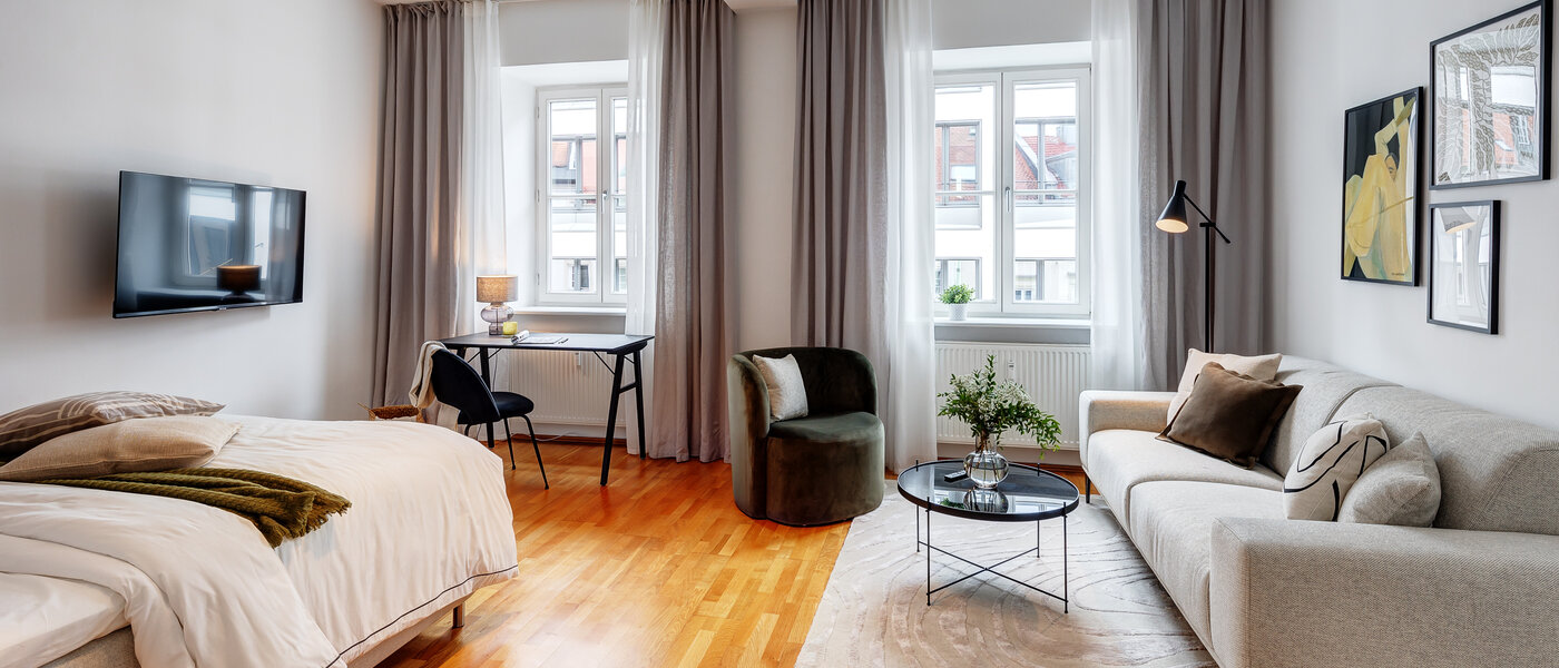 appartement München Lehel 01 pièce à vivre 13584