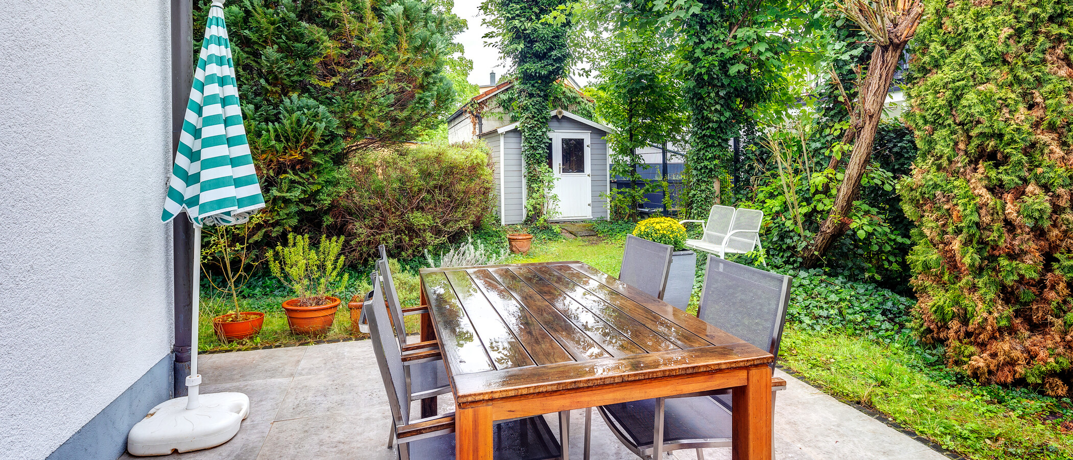appartement style maisonnette München Lerchenau 01 jardin 13603