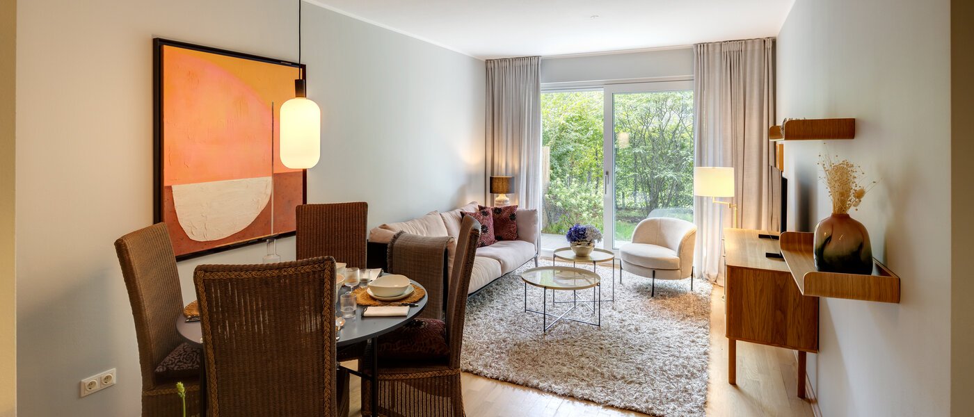 appartement München Obersendling 02 pièce à vivre 13617