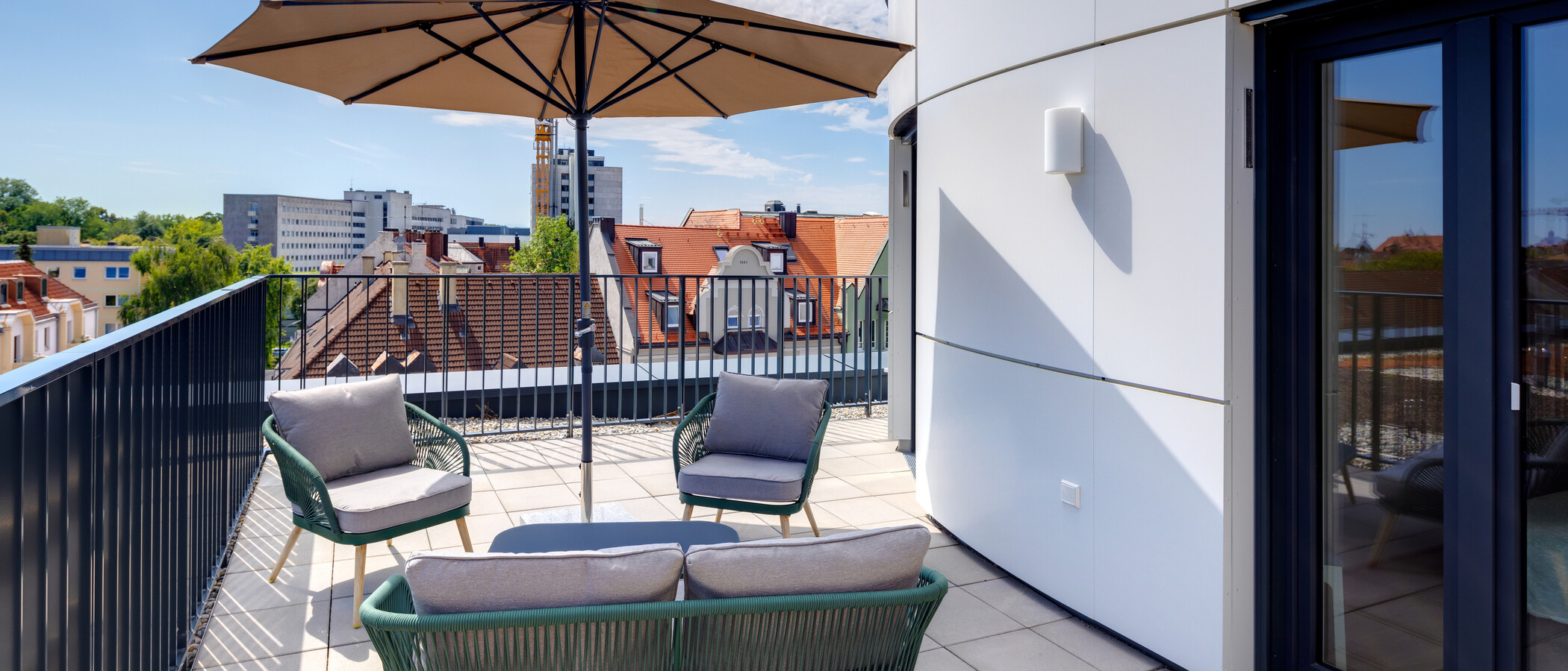 appartement avec terrasse sur le toit München Pasing 01 terrasse sur le toit 13619