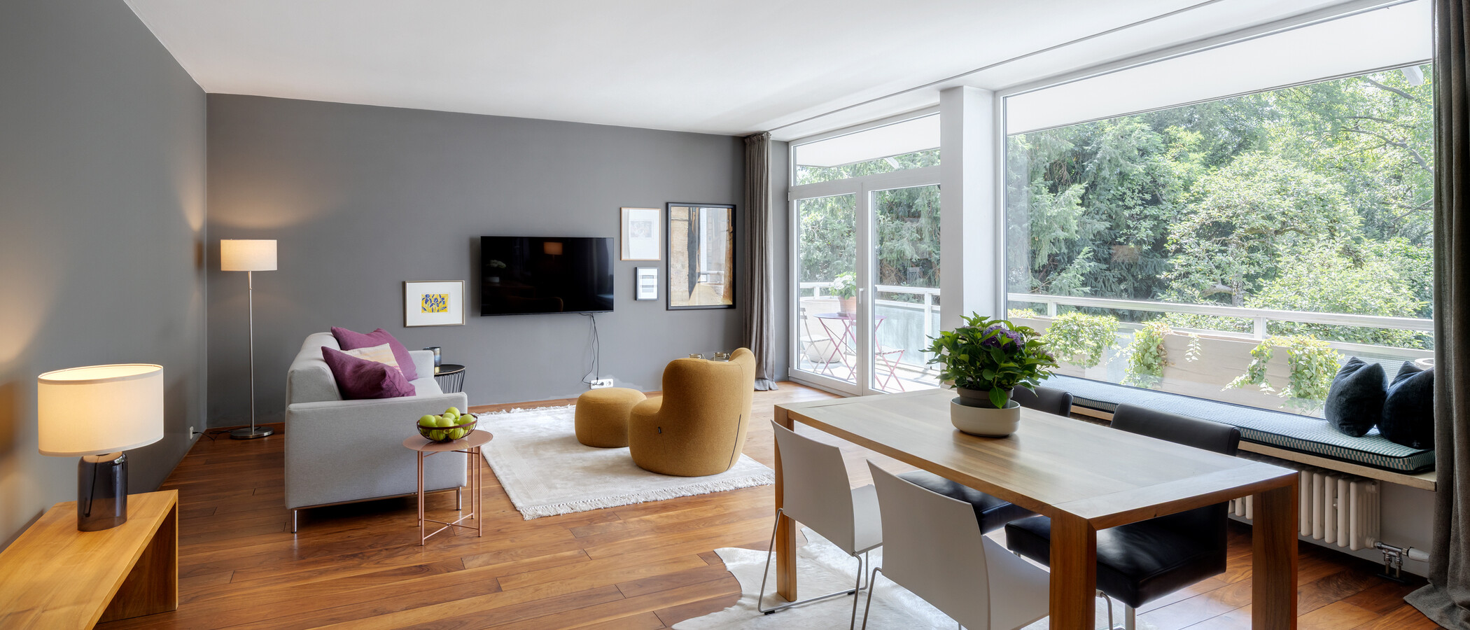 appartement München Altbogenhausen 01 salle de séjour 13633
