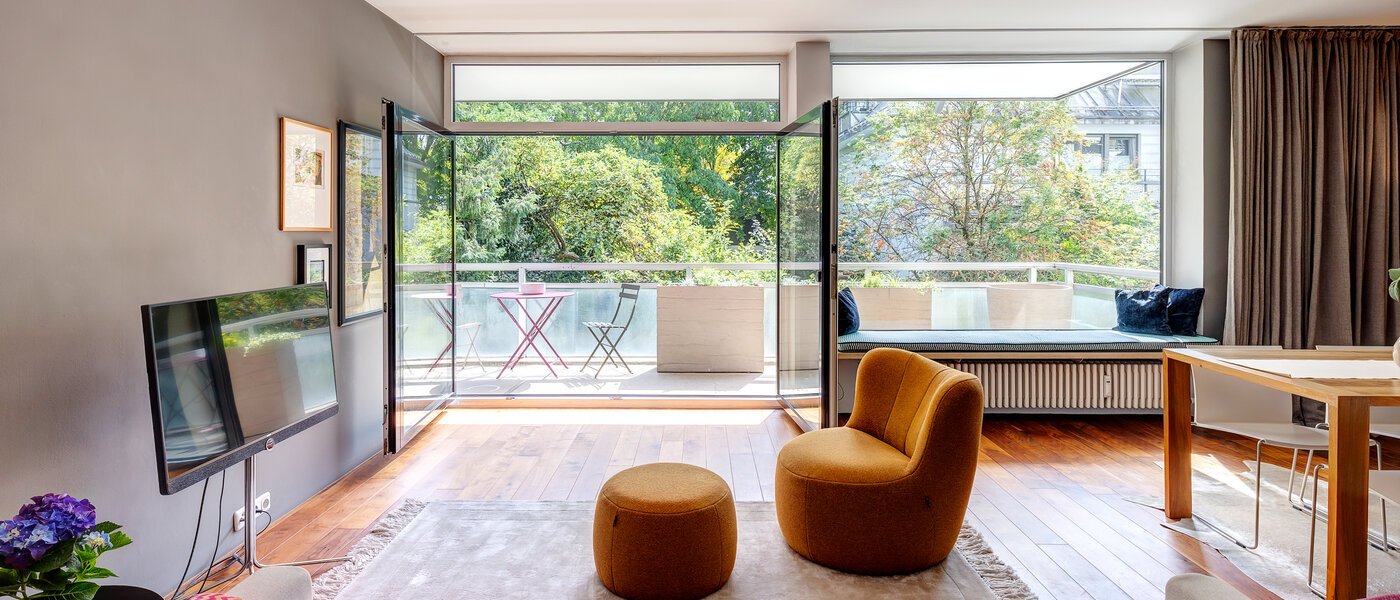 appartement München Altbogenhausen 02 salle de séjour 13633