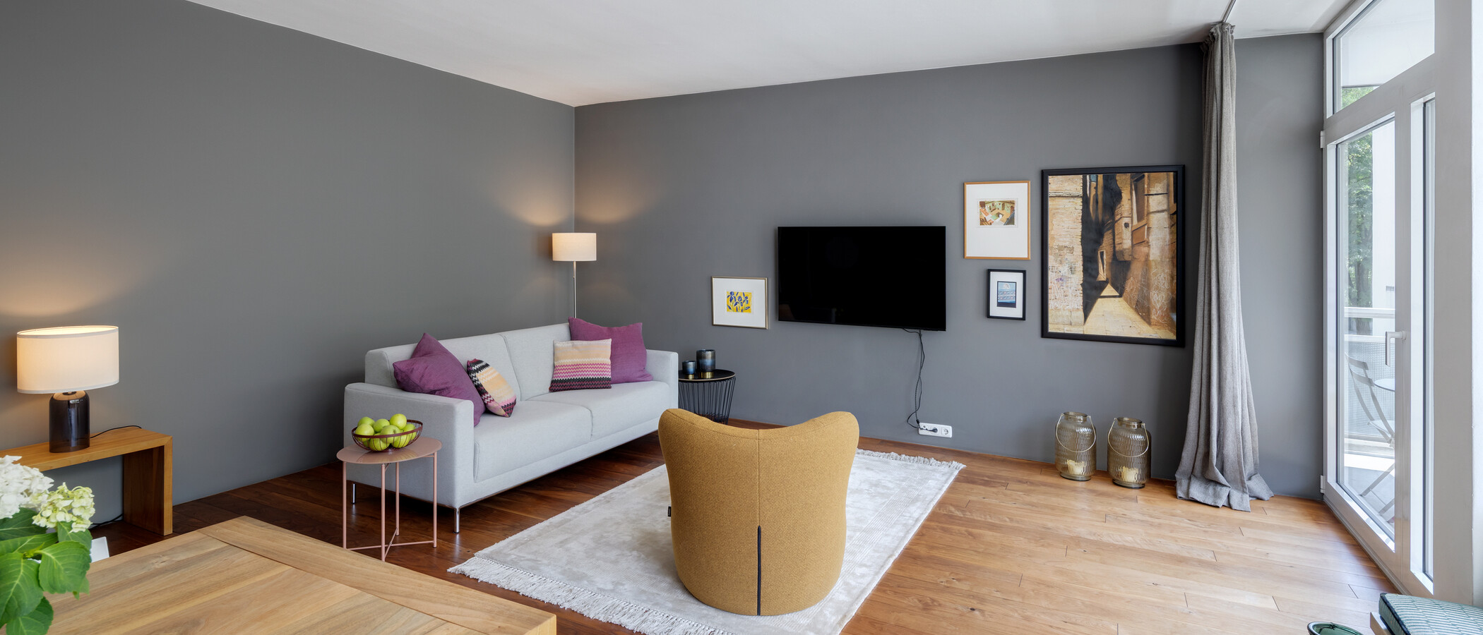 appartement München Altbogenhausen 02 salle de séjour 13633