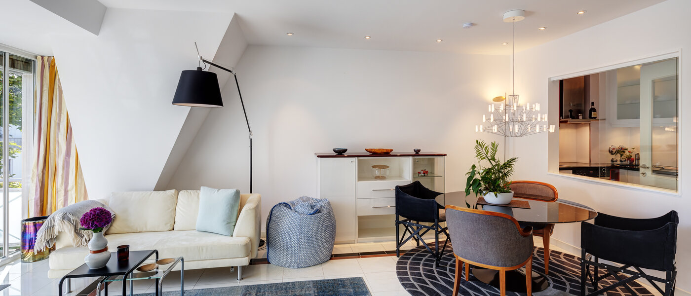 appartement sous les toits München Solln 02 salle de séjour 13669