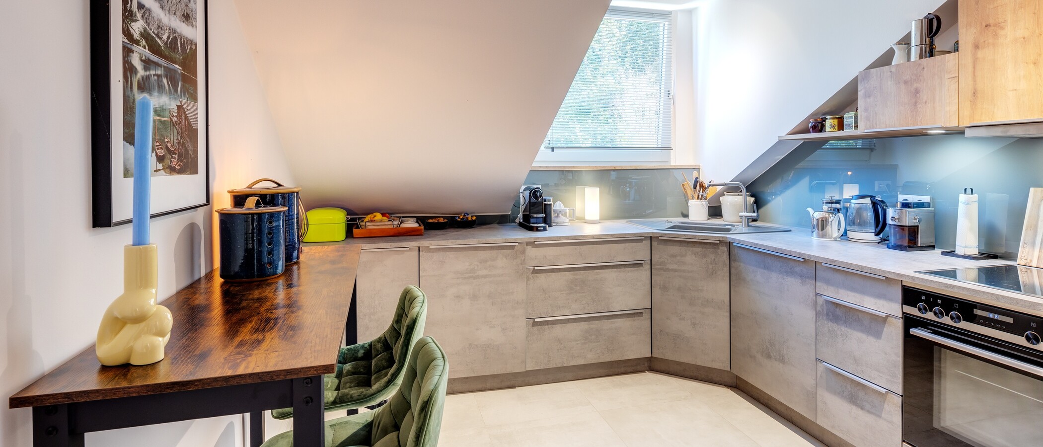 appartement avec terrasse sur le toit München Solln 01 cuisine 13689