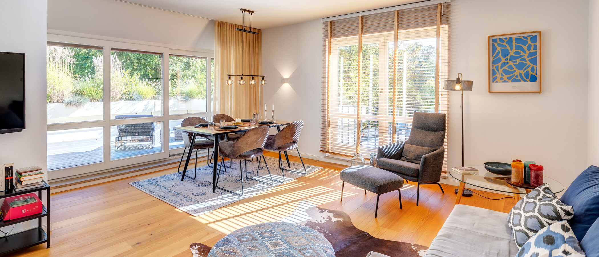 appartement avec terrasse sur le toit München Solln 02 pièce à vivre 13689